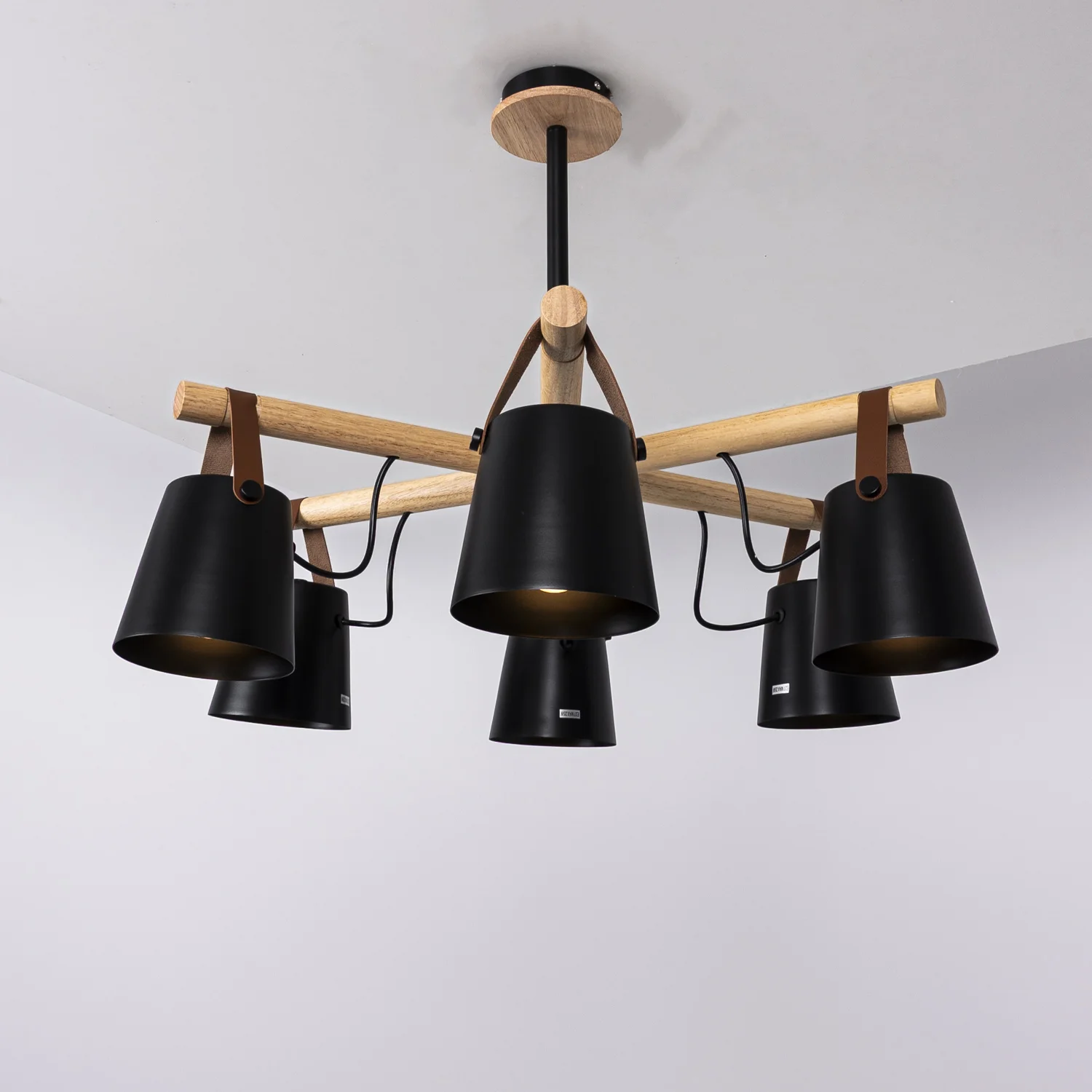 Люстра на штанге NATURA C6 black - миниатюра 17