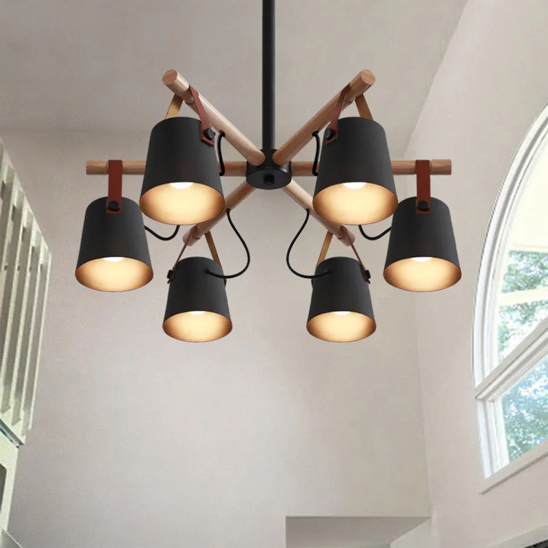 Люстра на штанге NATURA C6 black - миниатюра 7