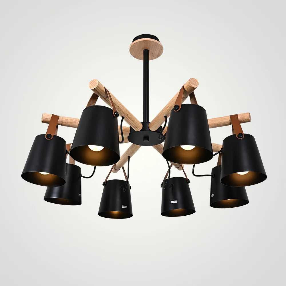 Люстра на штанге NATURA C8 black - изображение 1
