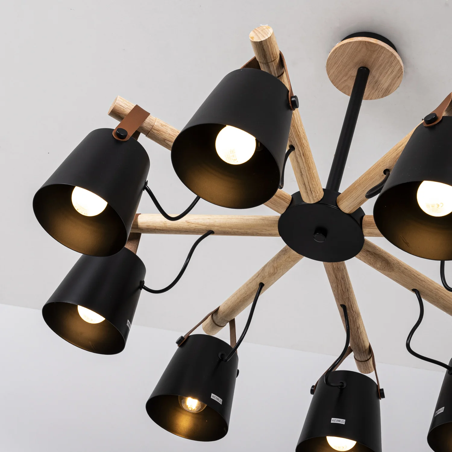 Люстра на штанге NATURA C8 black - миниатюра 12