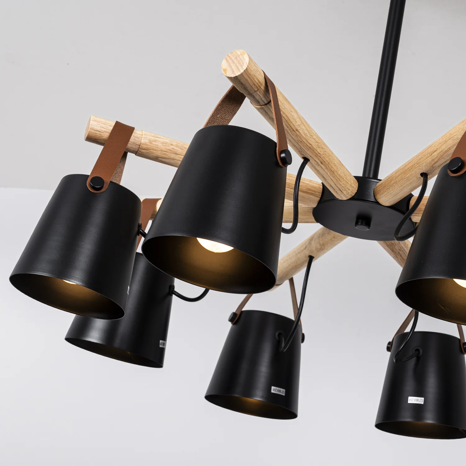 Люстра на штанге NATURA C8 black - миниатюра 13