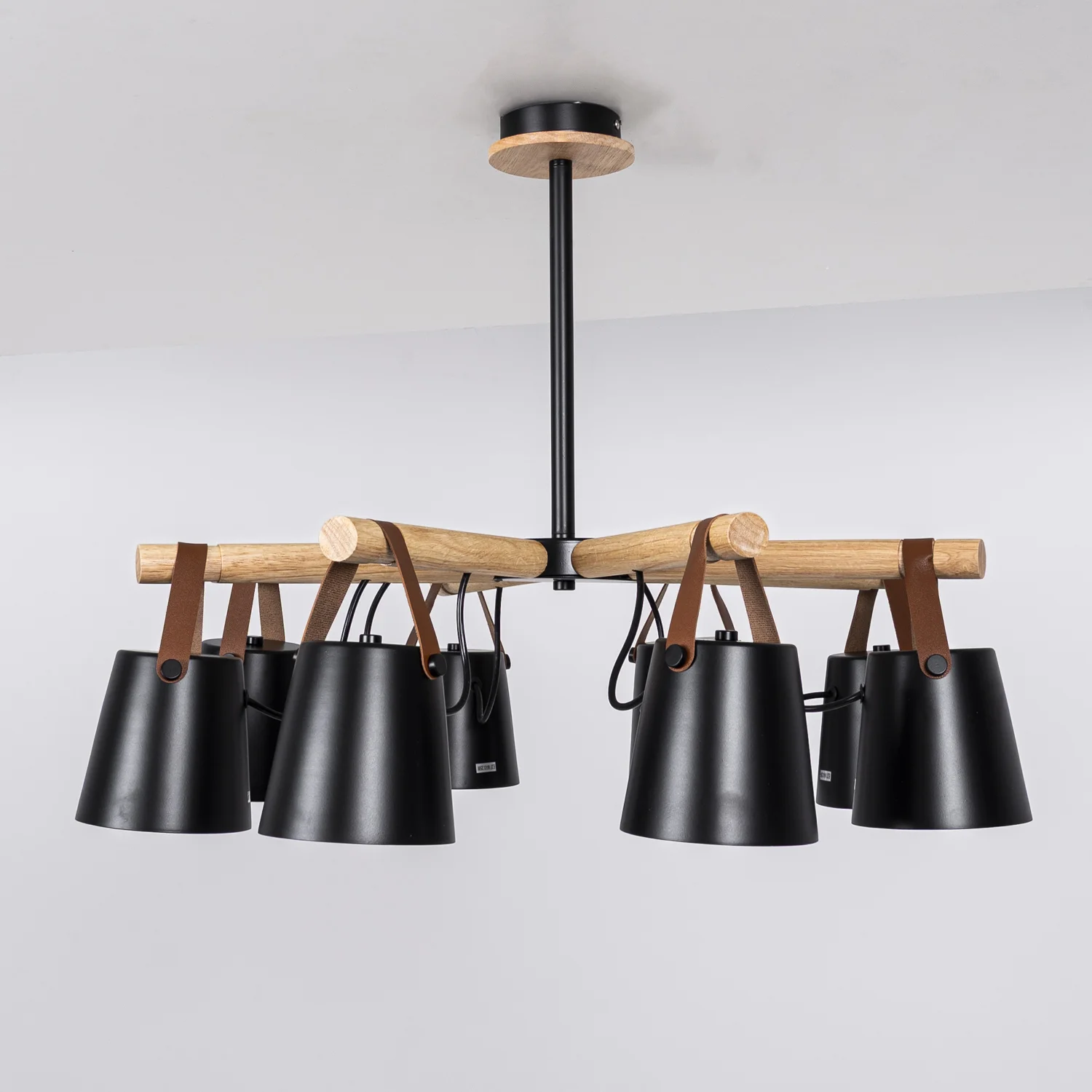 Люстра на штанге NATURA C8 black - миниатюра 14