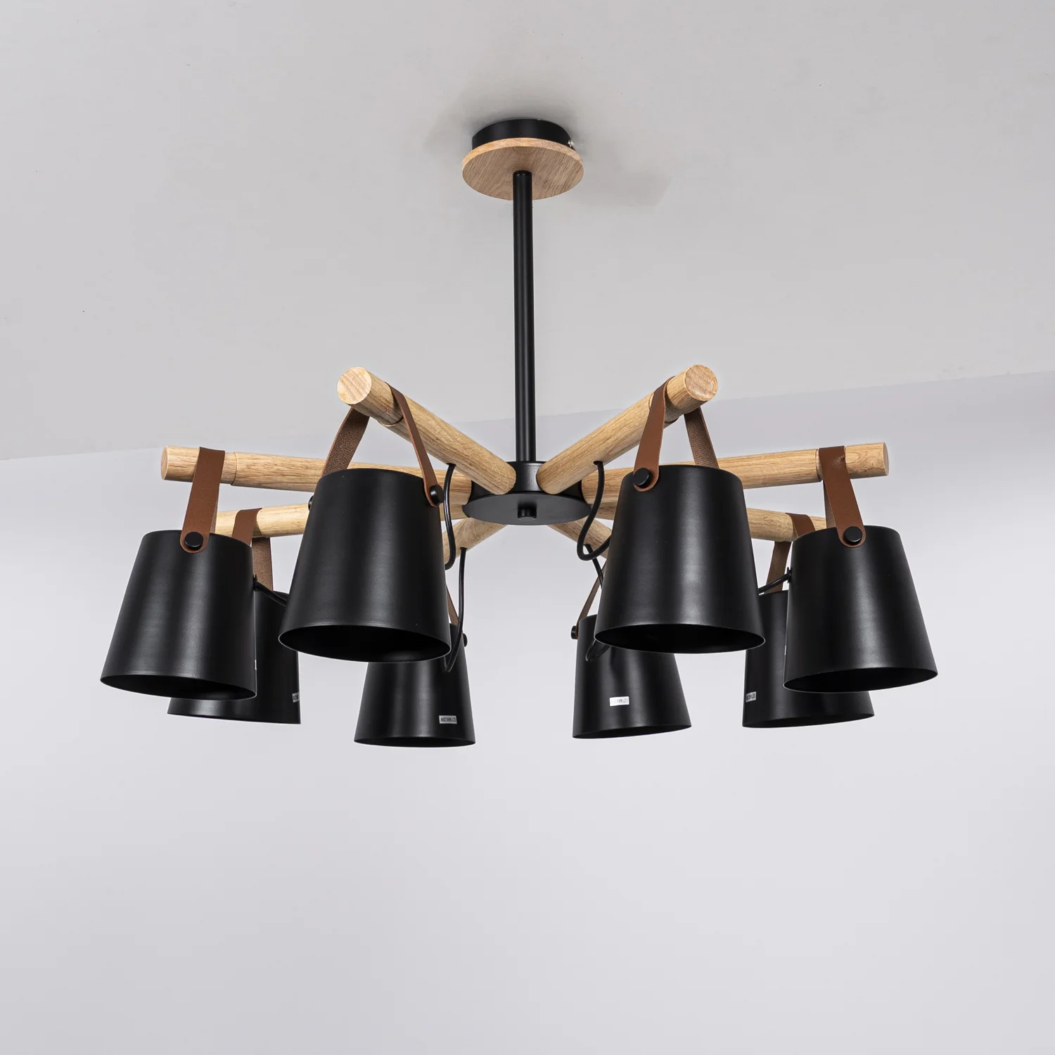 Люстра на штанге NATURA C8 black - миниатюра 17