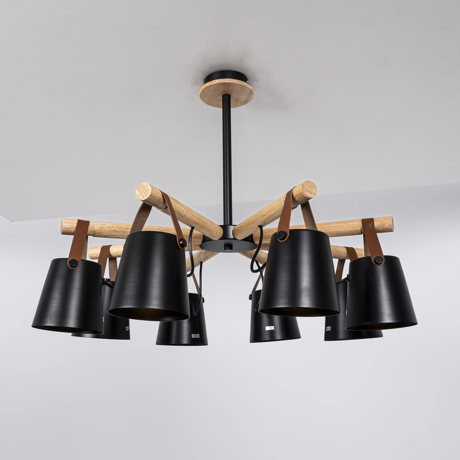 Люстра на штанге NATURA C8 black - миниатюра 9