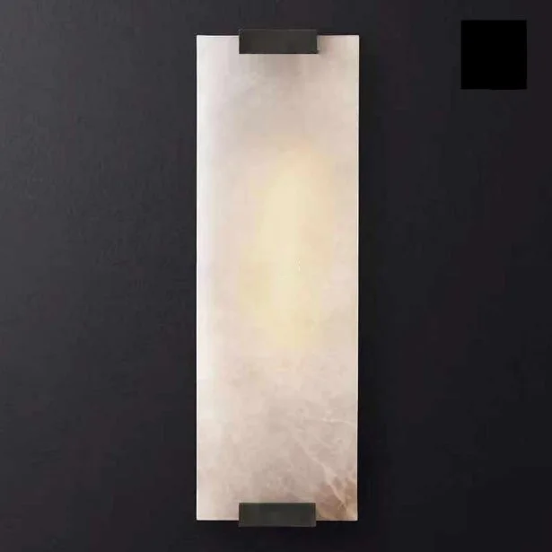 Бра Marble Rectangle Wall Lamp Black - миниатюра 2