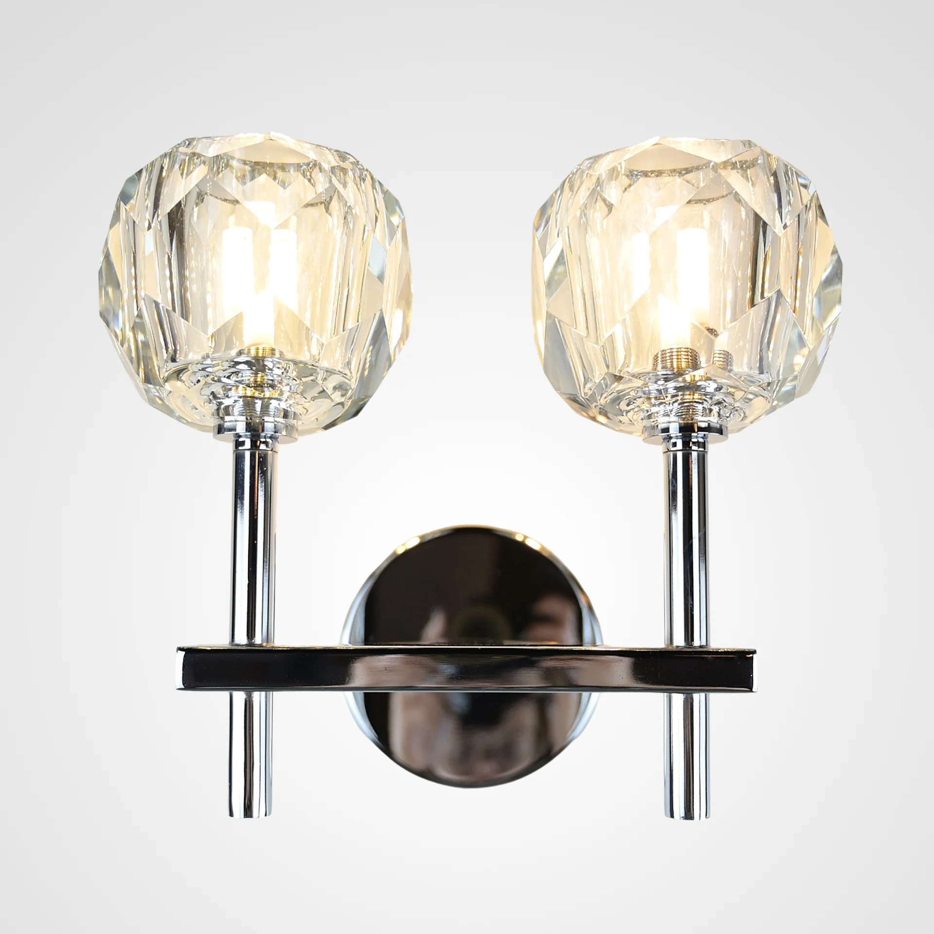 Бра Boule de Cristal Double Sconce Chrome - изображение 1