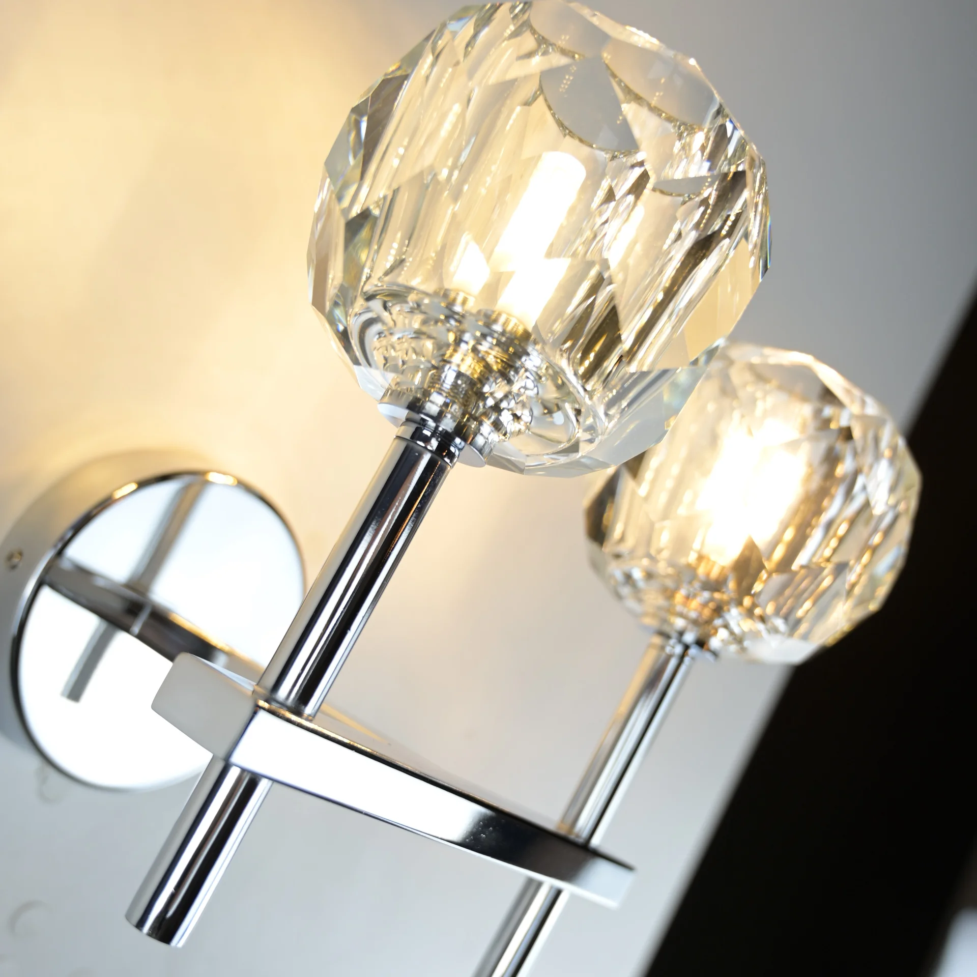 Бра Boule de Cristal Double Sconce Chrome - миниатюра 13