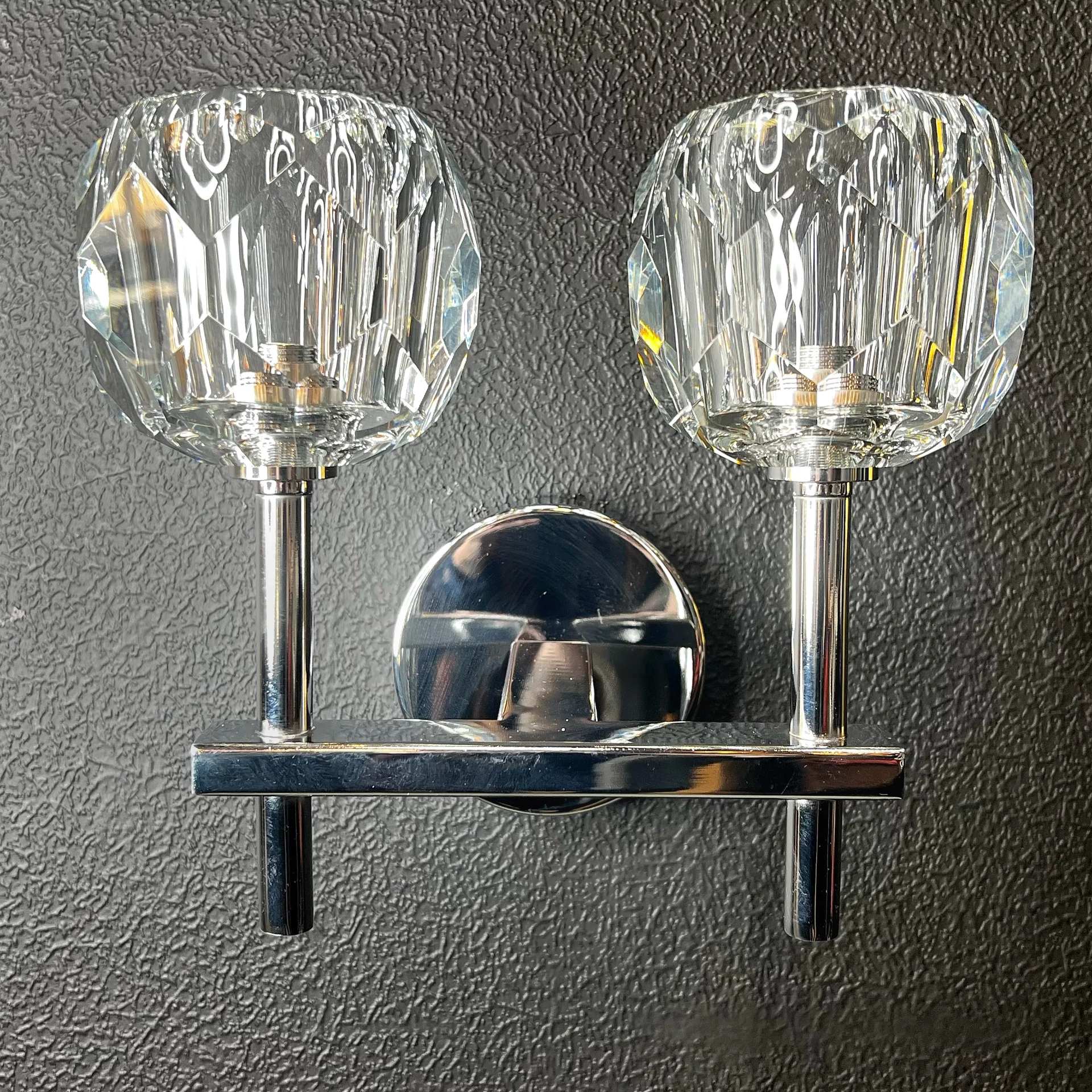 Бра Boule de Cristal Double Sconce Chrome - миниатюра 14