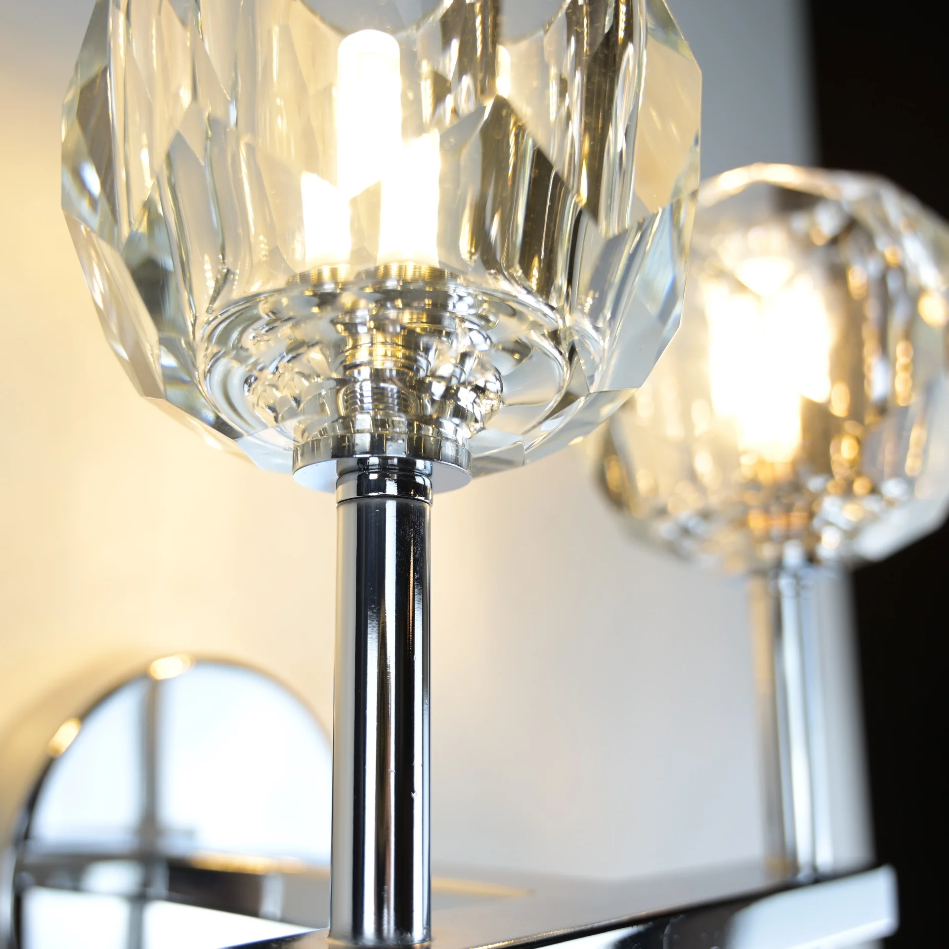Бра Boule de Cristal Double Sconce Chrome - миниатюра 6