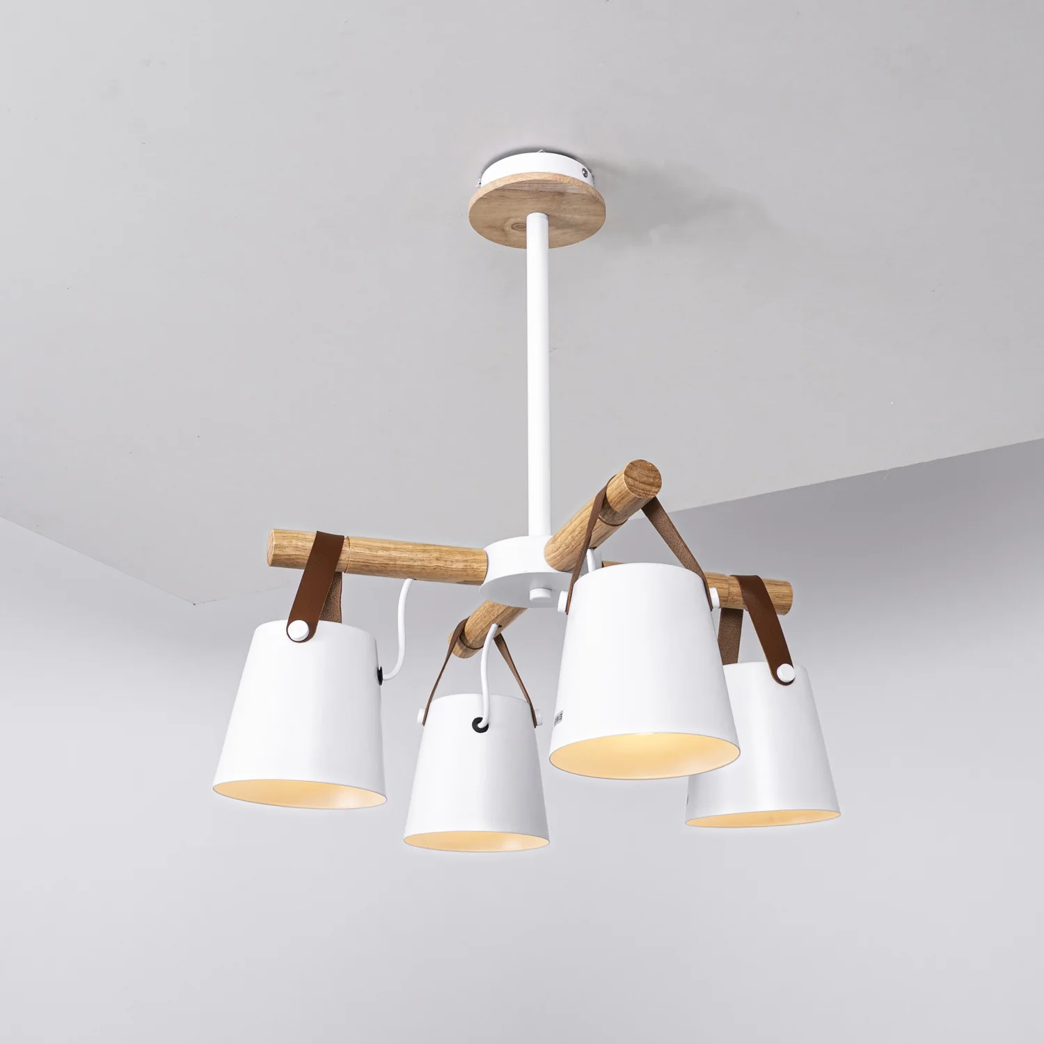 Люстра на штанге NATURA C4 white - миниатюра 14