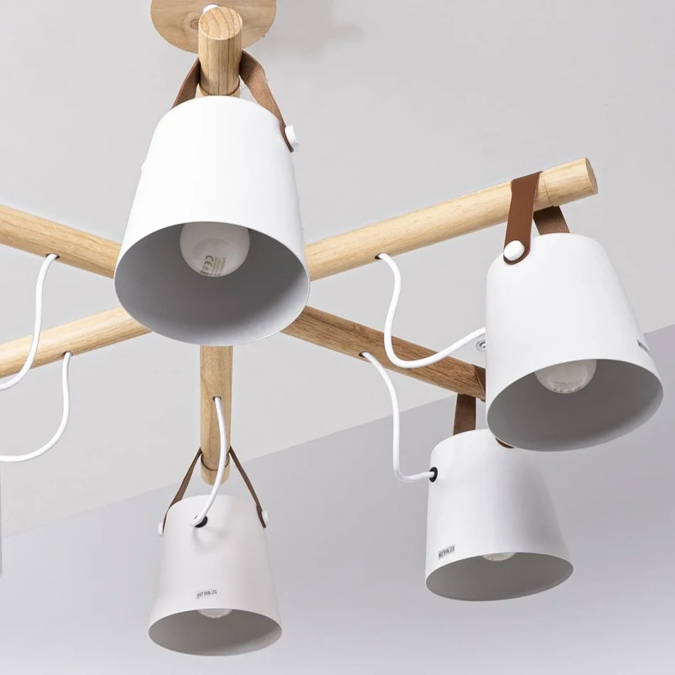 Люстра на штанге NATURA C6 white - миниатюра 11