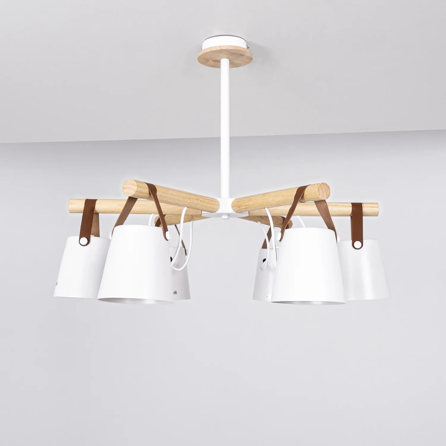 Люстра на штанге NATURA C6 white - миниатюра 14