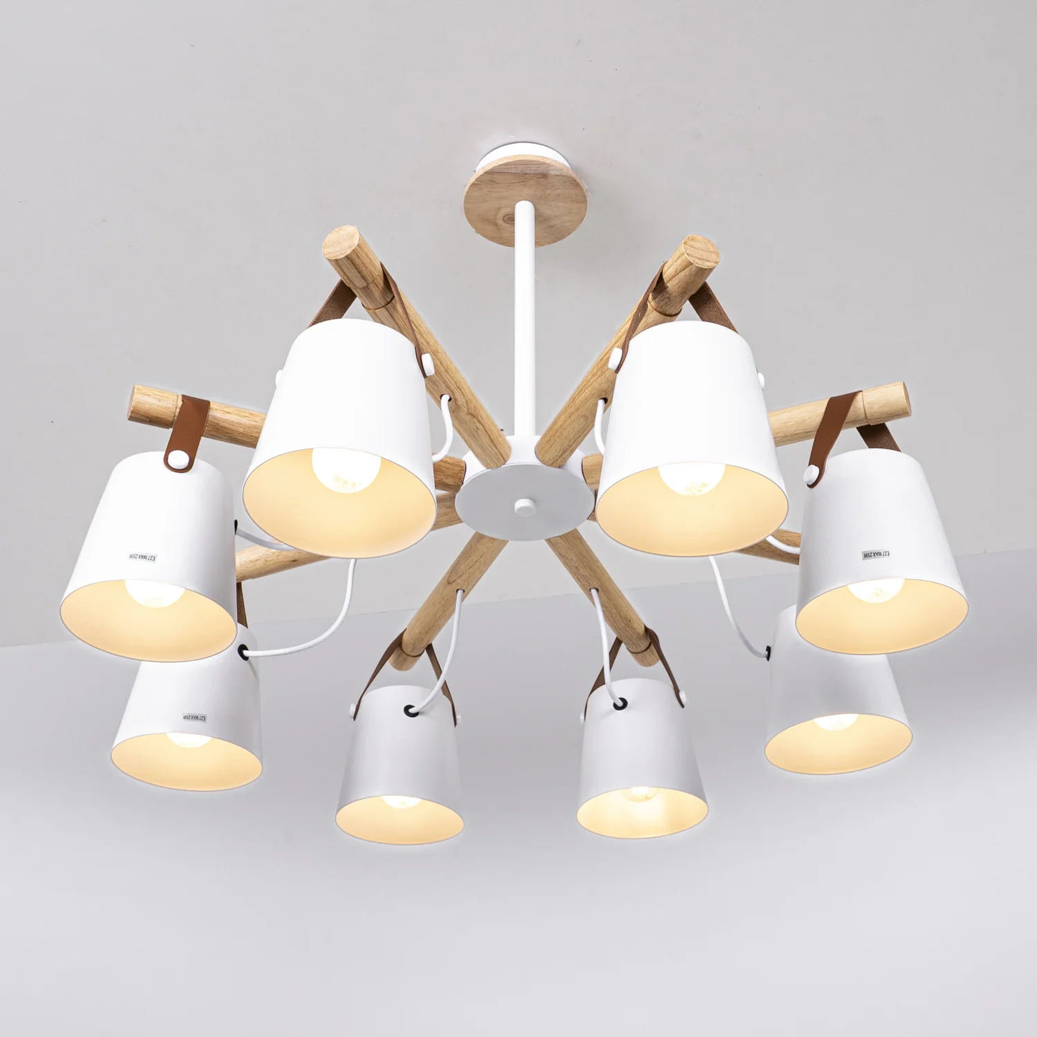 Люстра на штанге NATURA C8 white - миниатюра 12