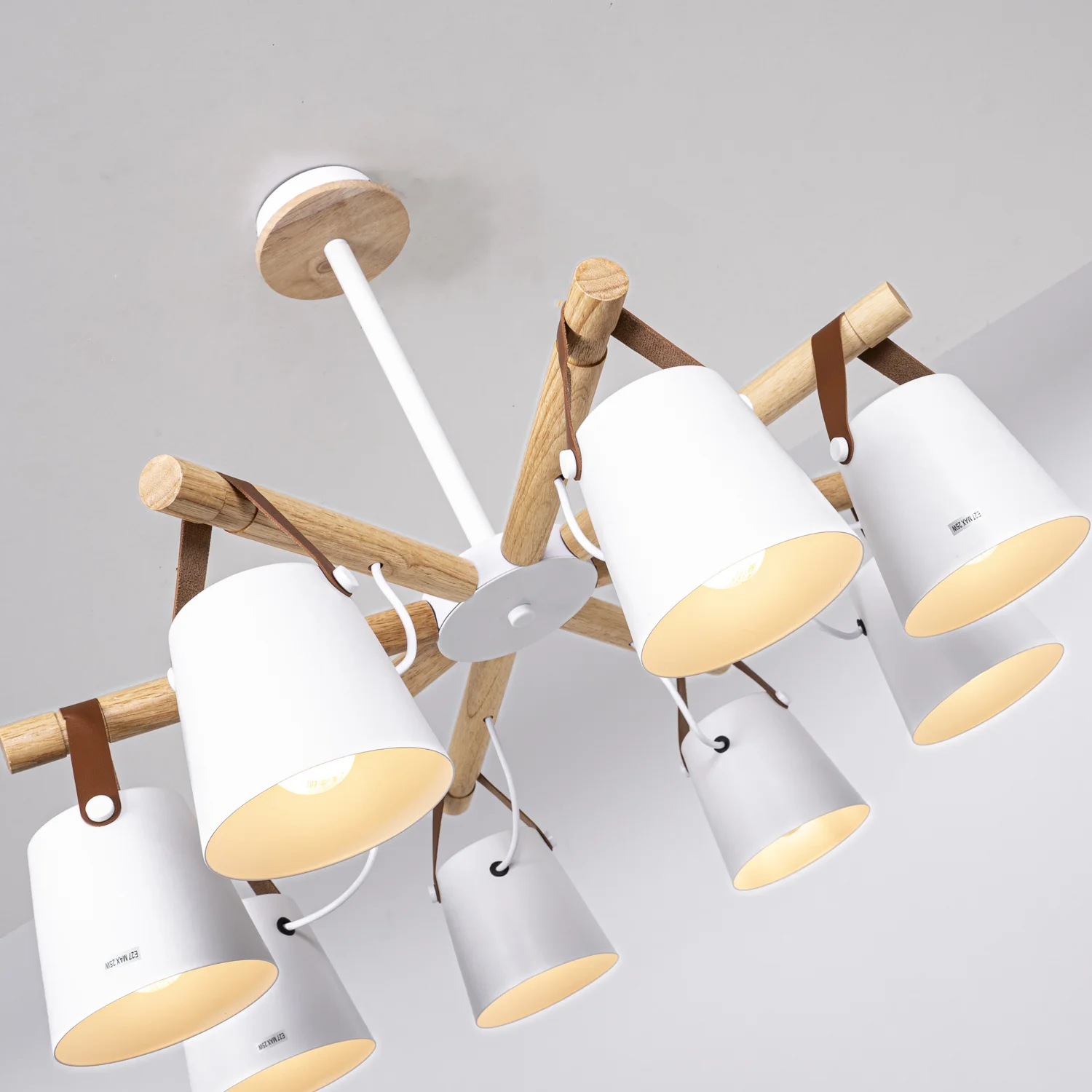 Люстра на штанге NATURA C8 white - миниатюра 17