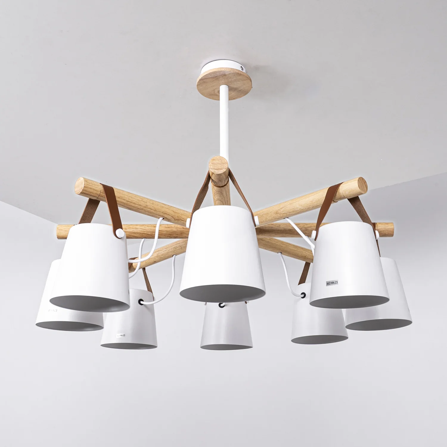 Люстра на штанге NATURA C8 white - миниатюра 19
