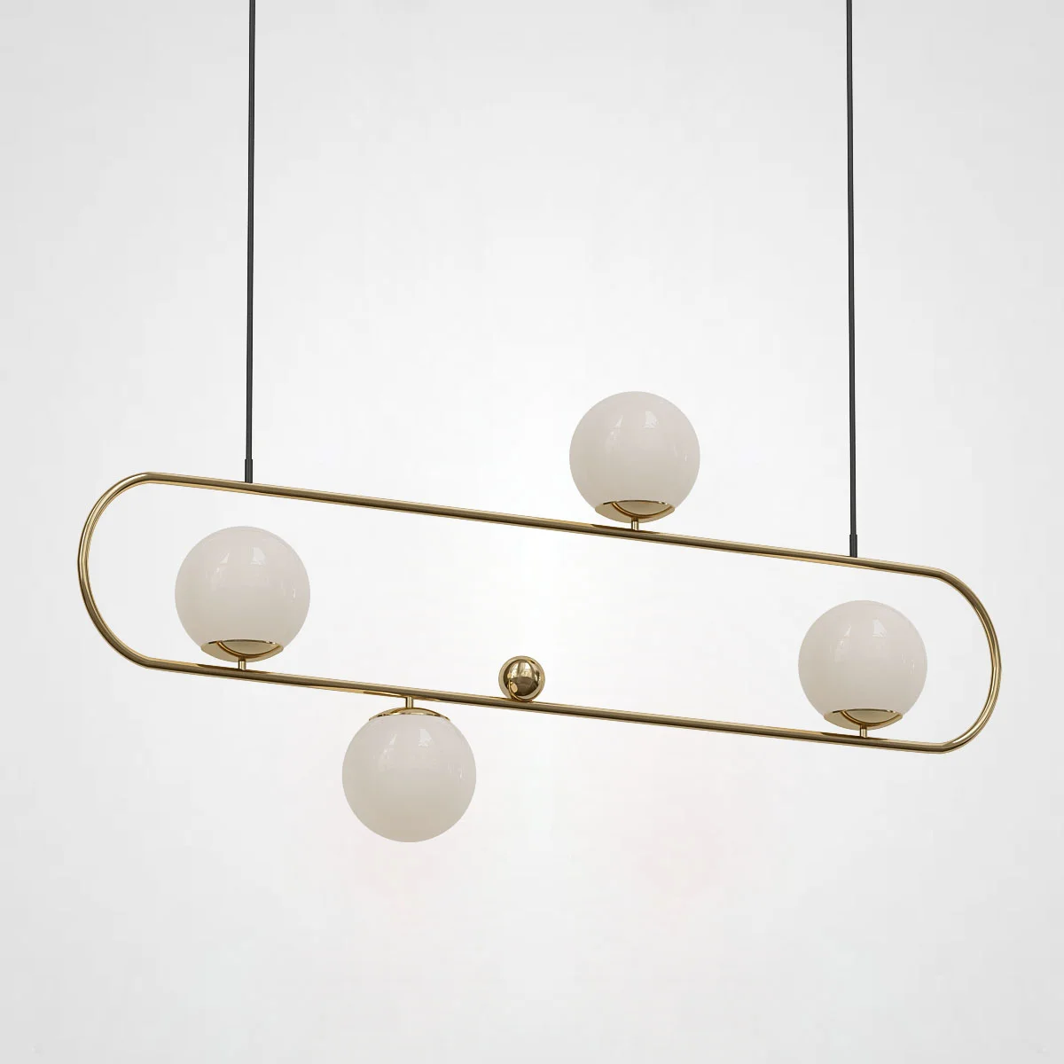 Подвесной реечный светильник HOOP L120 Bronze - изображение 1