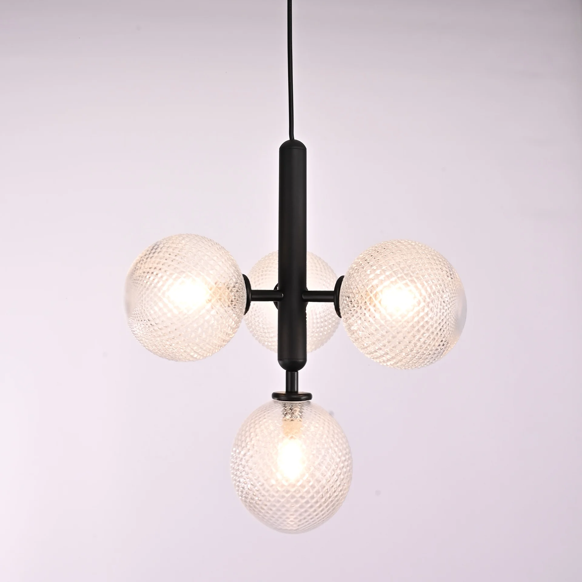 Подвесной светильник RAFFIN 4 Transparent Black - миниатюра 9