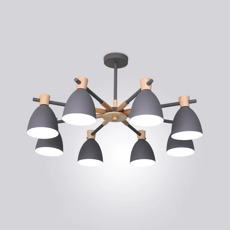Потолочная люстра FOLKE 8 Gray - миниатюра 3