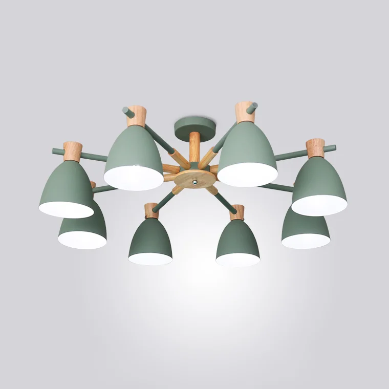 Потолочная люстра FOLKE 8 Green - миниатюра 2