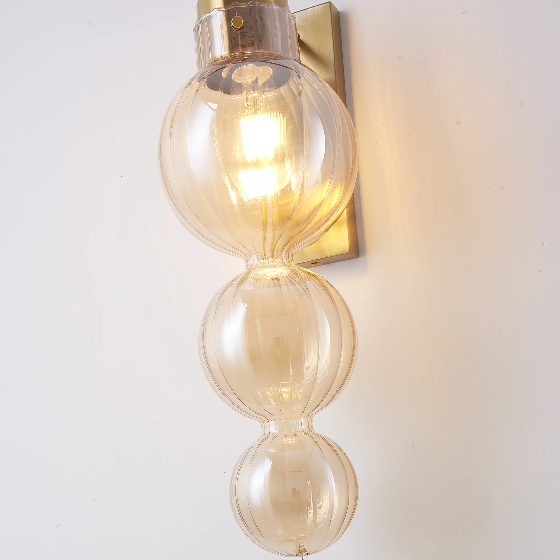 Бра Heathfield Lighting - Medina Wall brass/amber - миниатюра 3