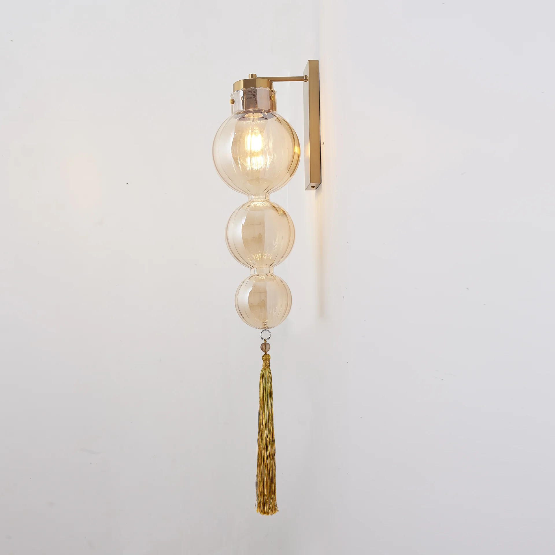 Бра Heathfield Lighting - Medina Wall brass/amber - миниатюра 8