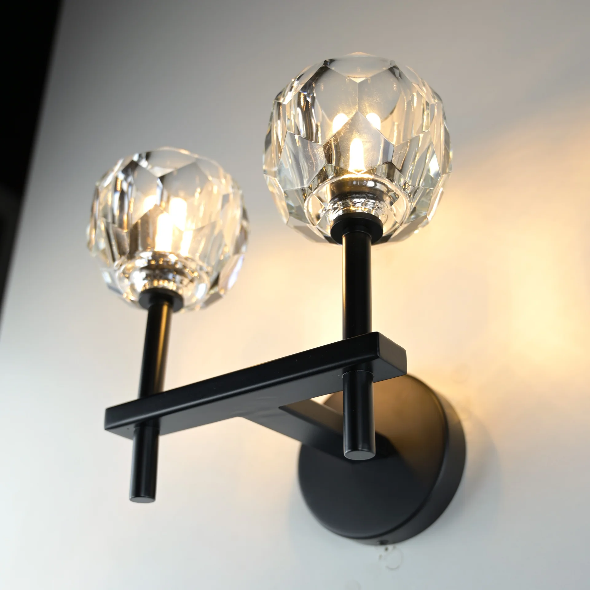 Бра Boule de Cristal Double Sconce Brass Черный - миниатюра 11