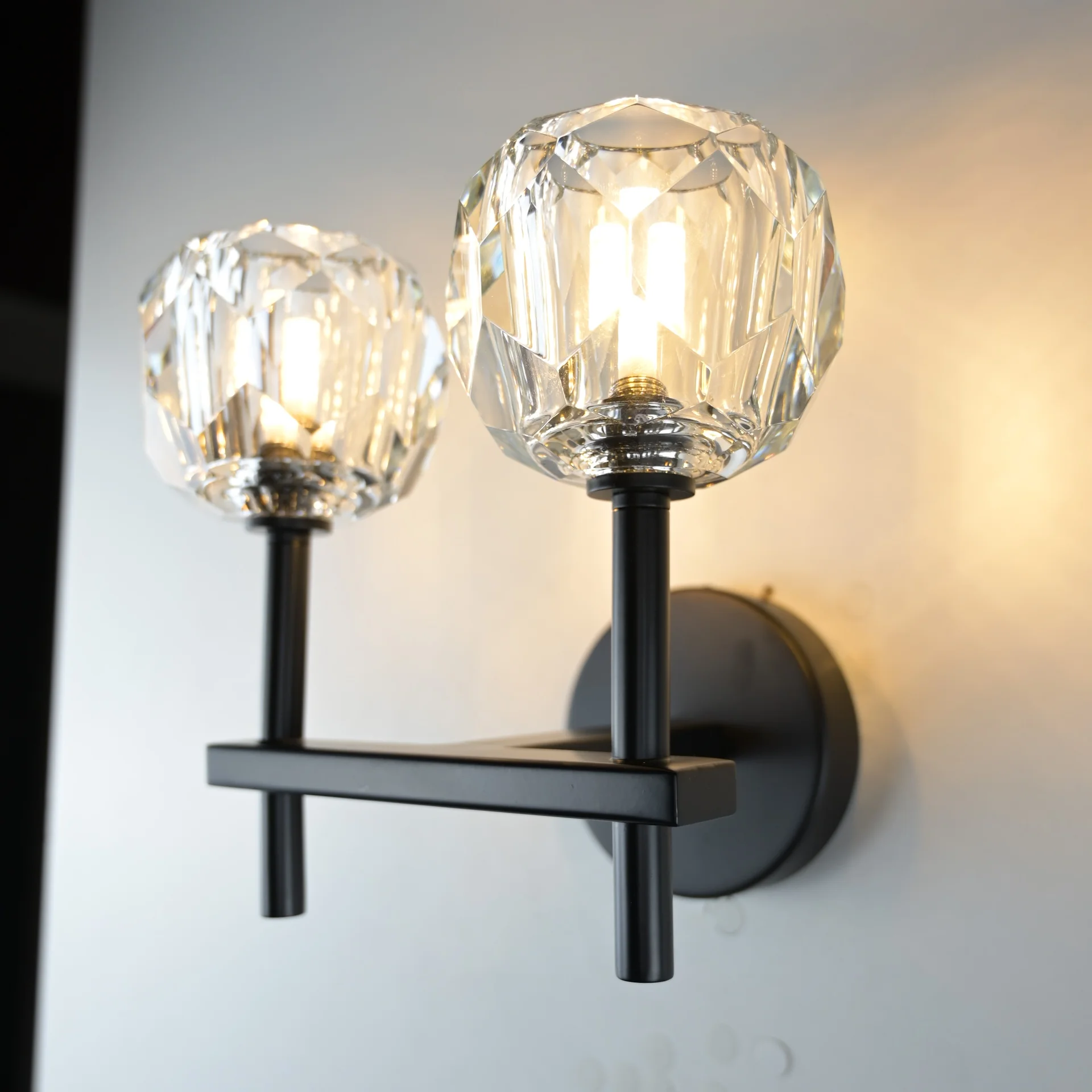 Бра Boule de Cristal Double Sconce Brass Черный - миниатюра 12