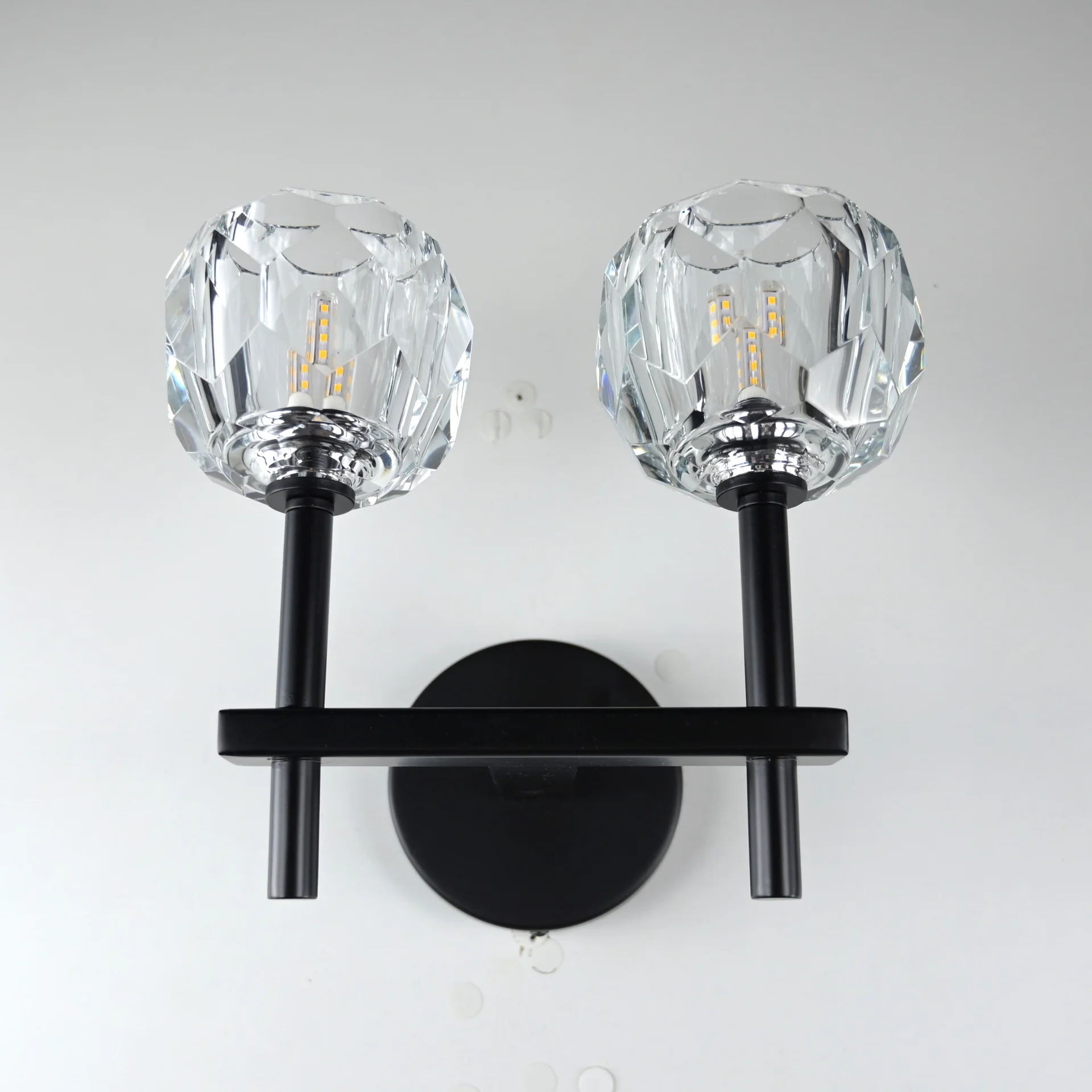 Бра Boule de Cristal Double Sconce Brass Черный - миниатюра 4