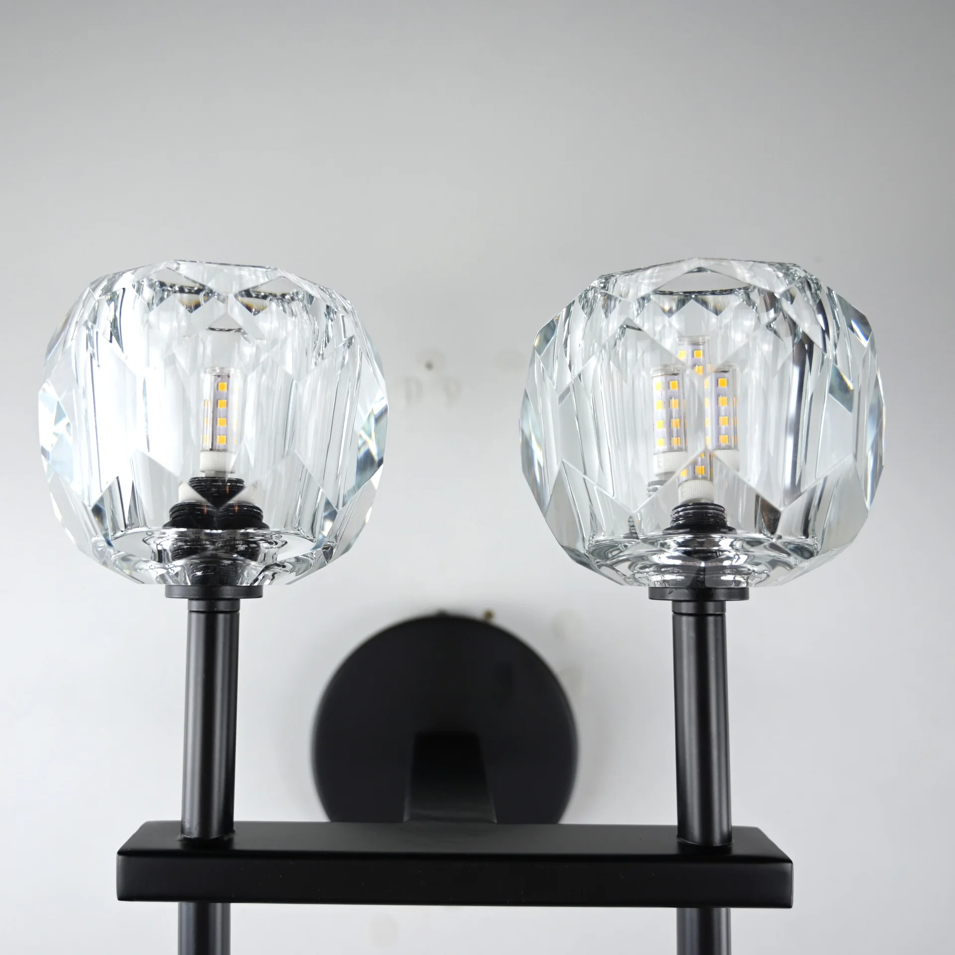 Бра Boule de Cristal Double Sconce Brass Черный - миниатюра 5