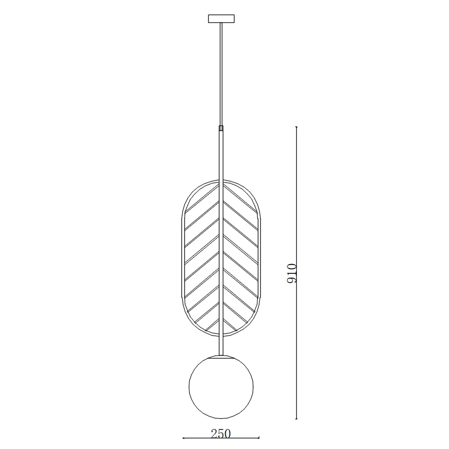 Подвесной светильник LEAF C Голубой - миниатюра 2