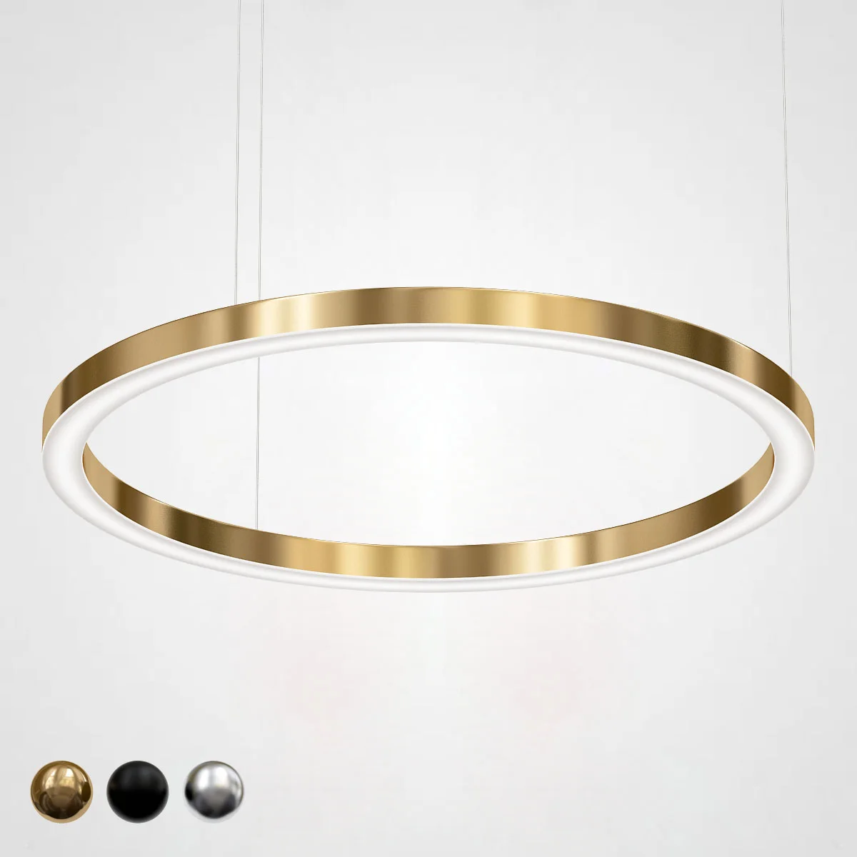 Люстра Light Ring Horizontal D120 Золото - изображение 1