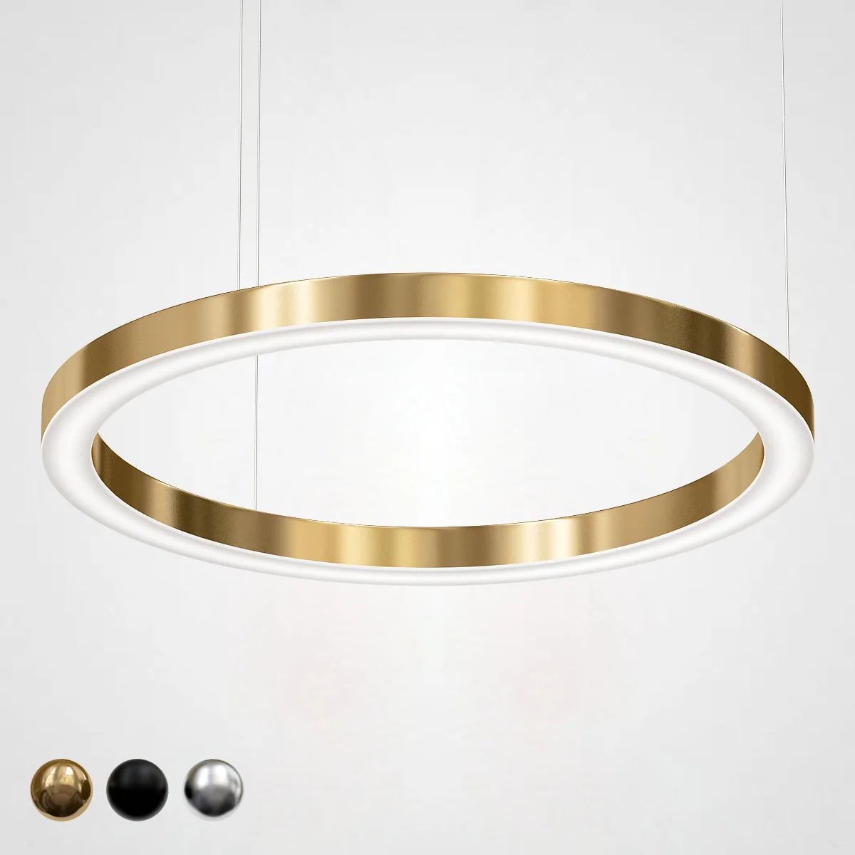 Люстра Light Ring Horizontal D100 Золото - изображение 1