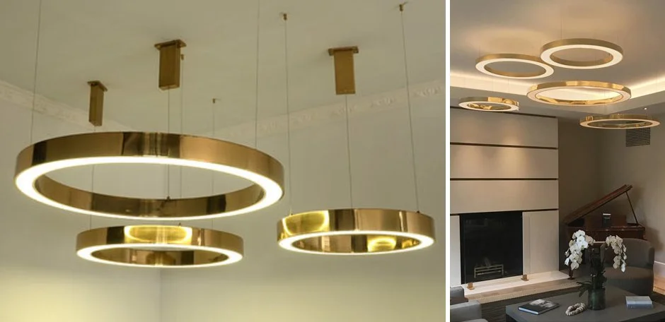 Люстра Light Ring Horizontal D60 Золото - миниатюра 3