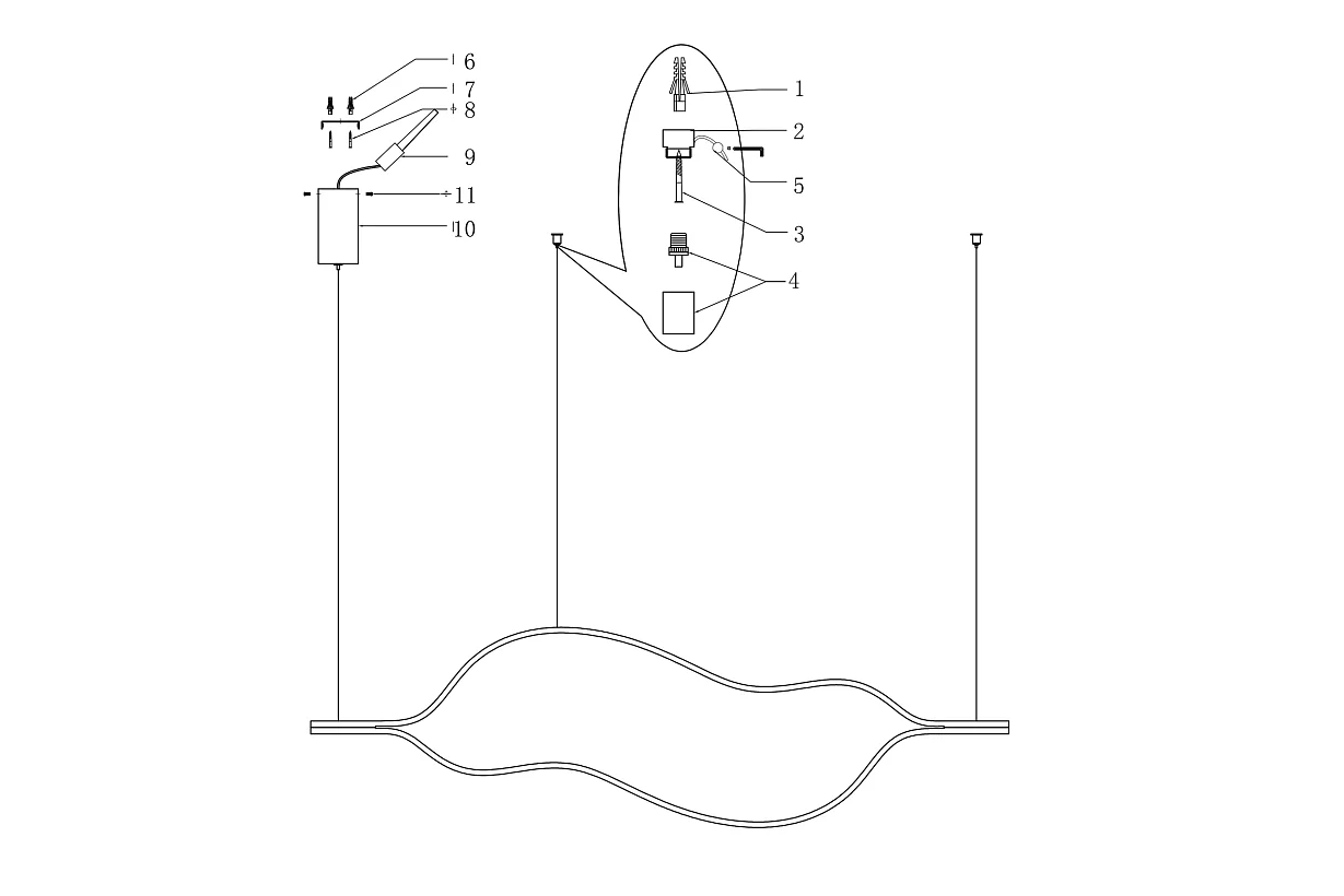 Подвесной светодиодный Светильник Tape Light L180 - миниатюра 21