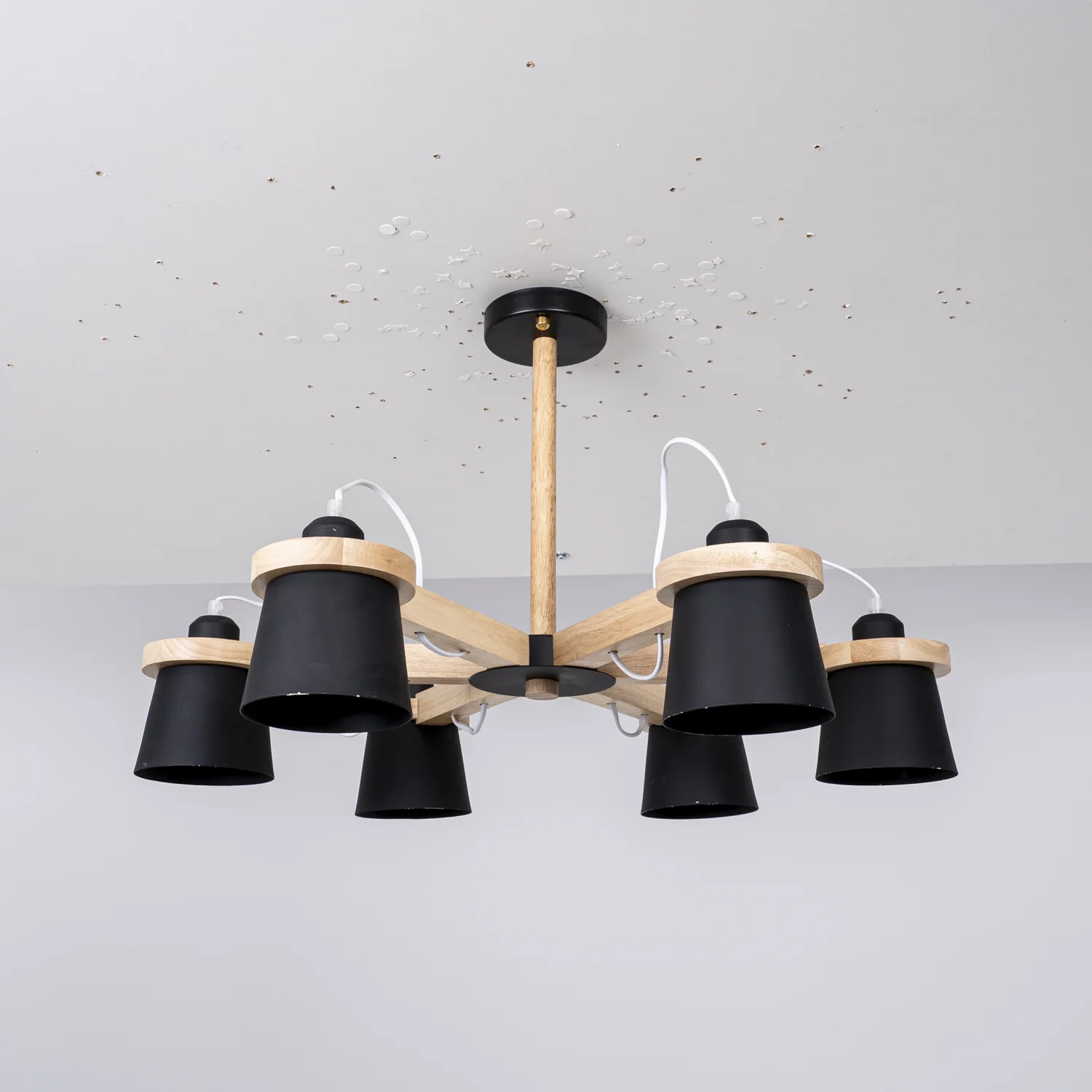 Люстра на штанге NATURA B6 Black - миниатюра 5