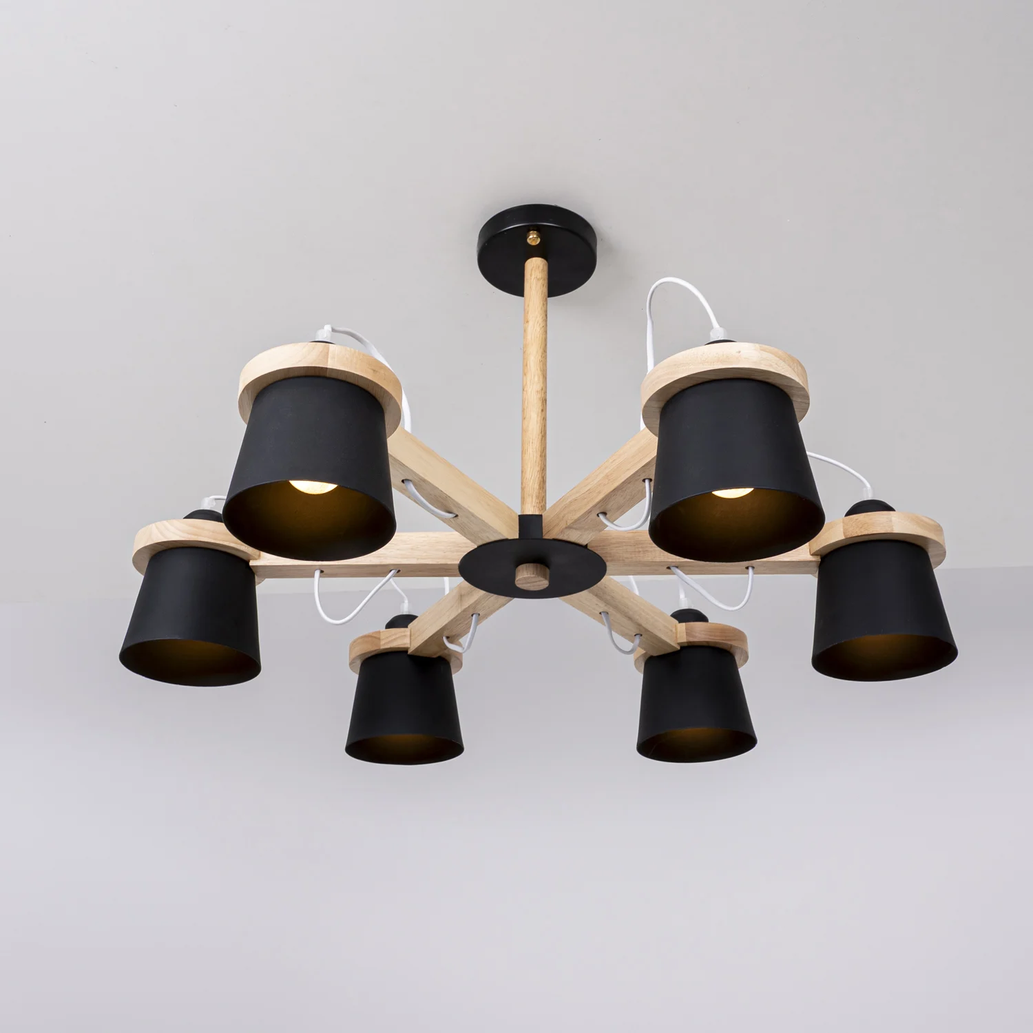Люстра на штанге NATURA B6 Black - миниатюра 9