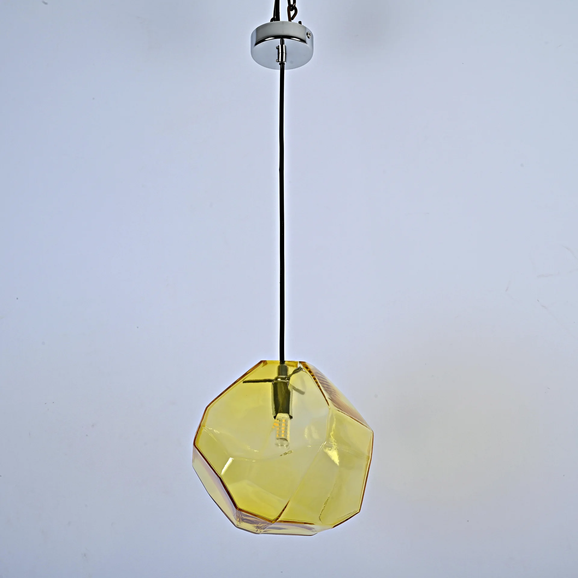 Подвесной светильник Color Ice Cube Pendant JEVIO 1 Янтарный - миниатюра 2