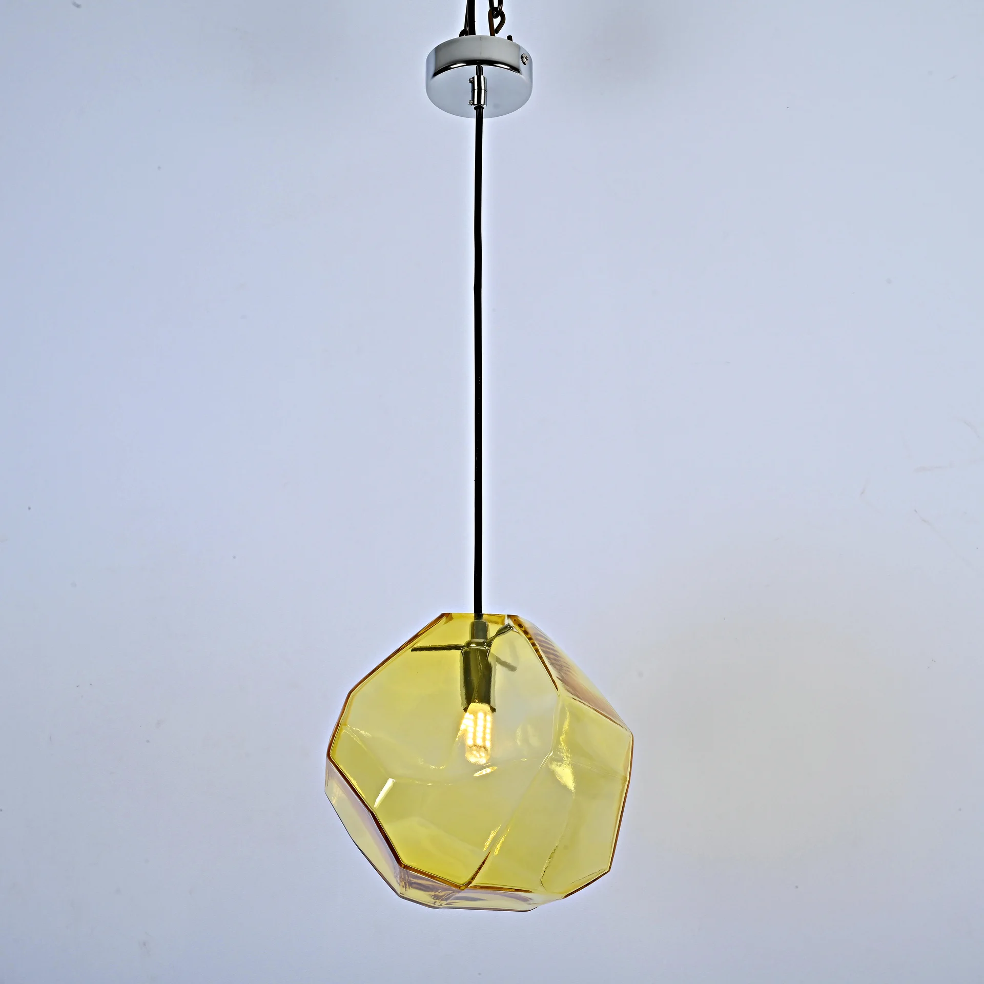 Подвесной светильник Color Ice Cube Pendant JEVIO 1 Янтарный - миниатюра 3