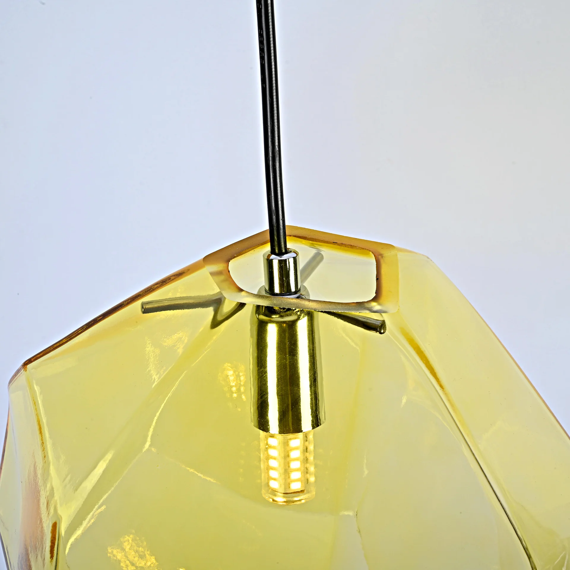Подвесной светильник Color Ice Cube Pendant JEVIO 1 Янтарный - миниатюра 6