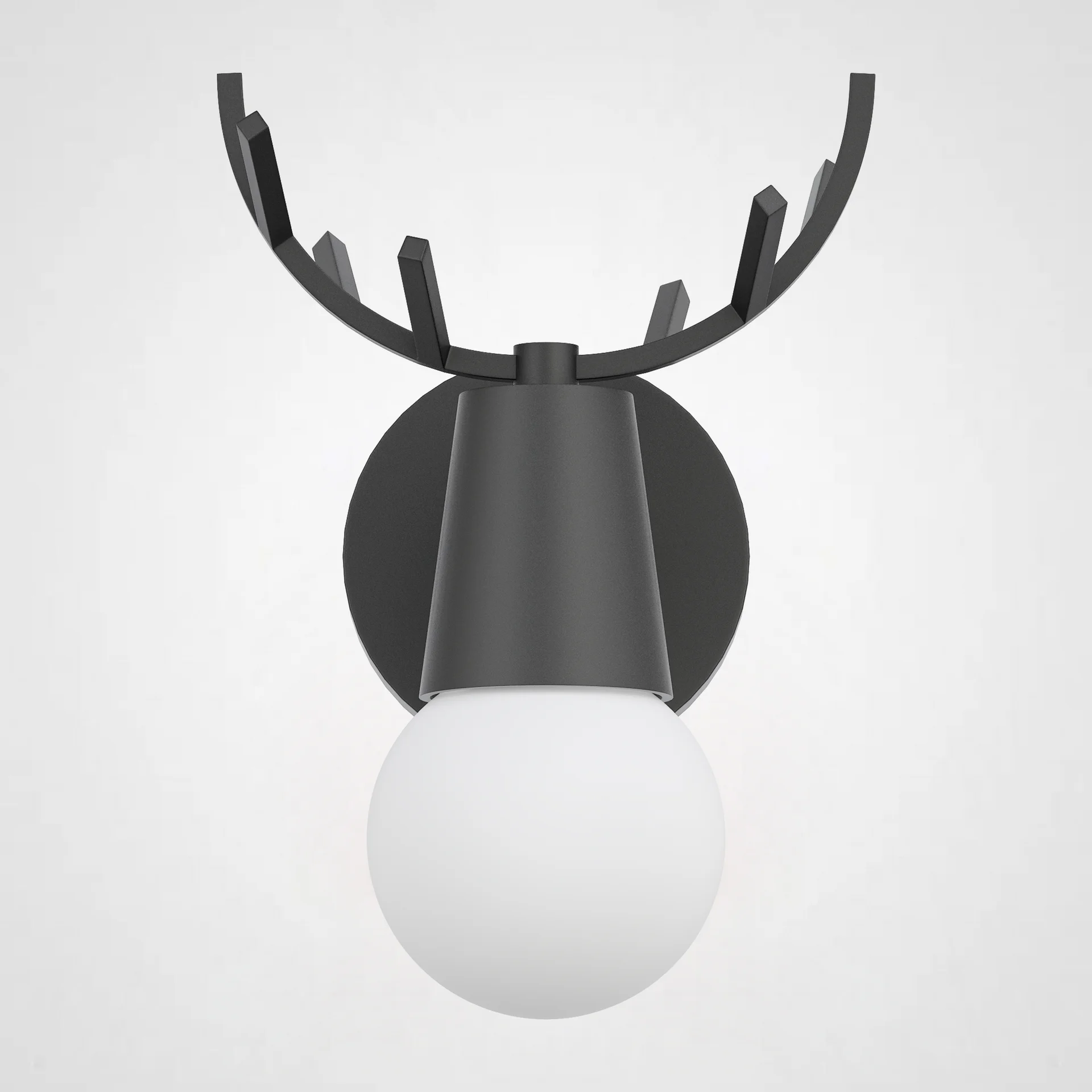 Бра с рожками DEER A Black - миниатюра 3