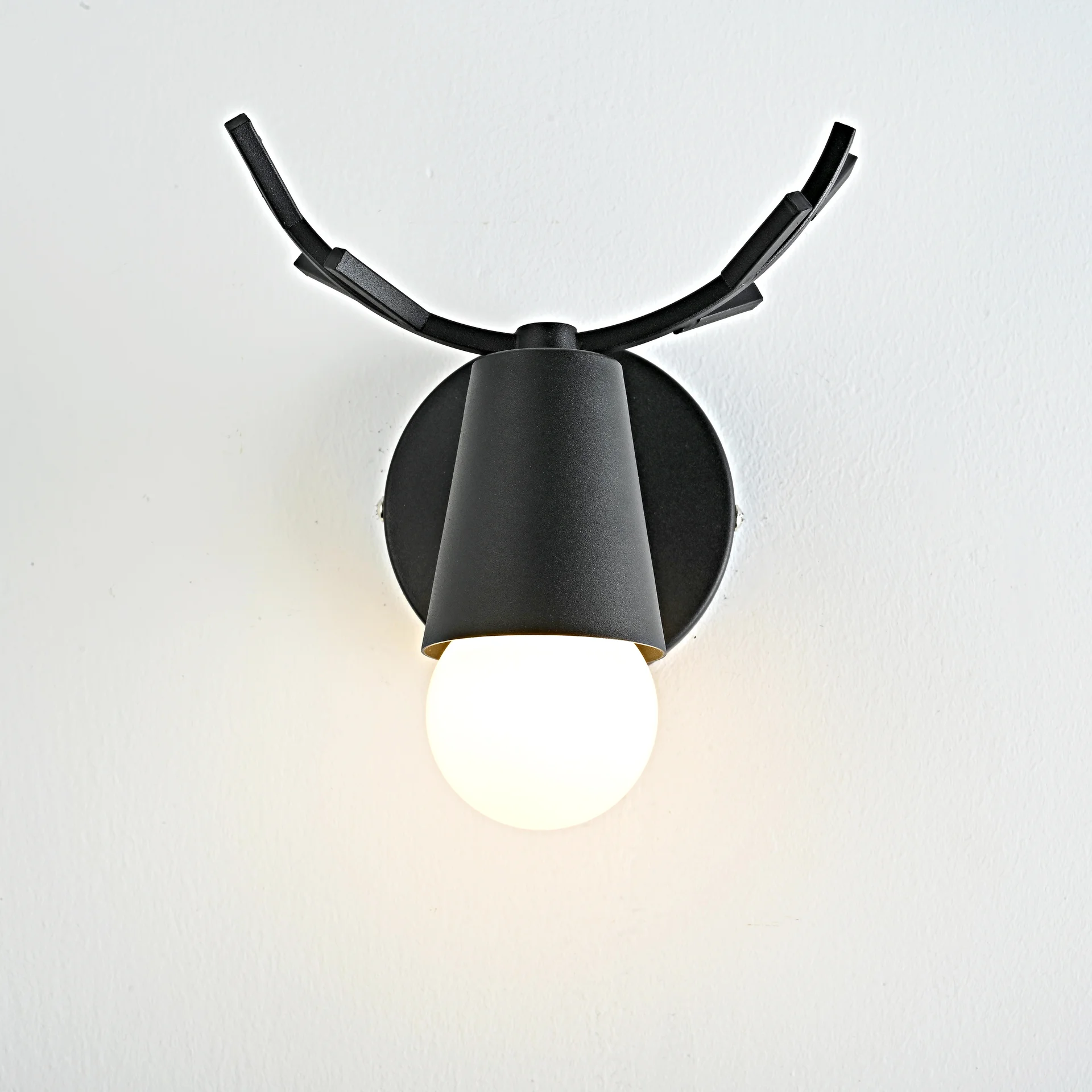 Бра с рожками DEER A Black - миниатюра 5