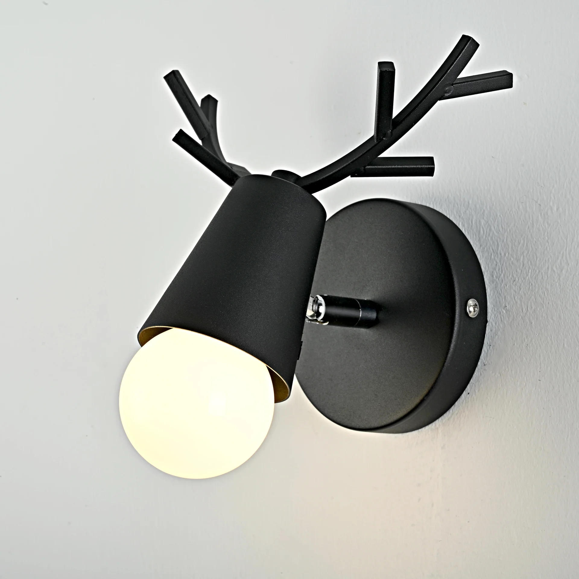 Бра с рожками DEER A Black - миниатюра 7
