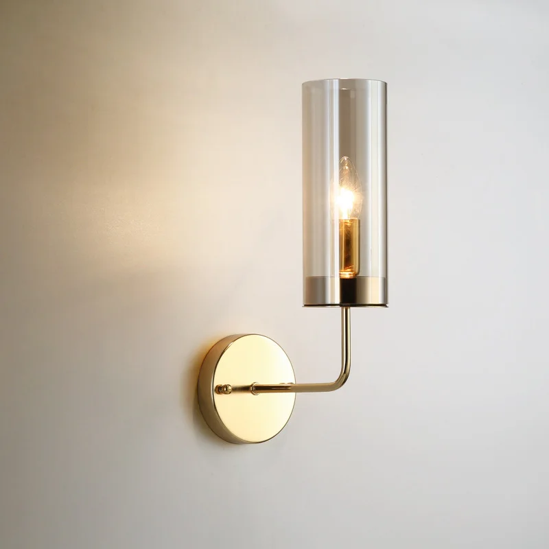 Настенный светильник Agne Blue Glass Tube wall light - миниатюра 2