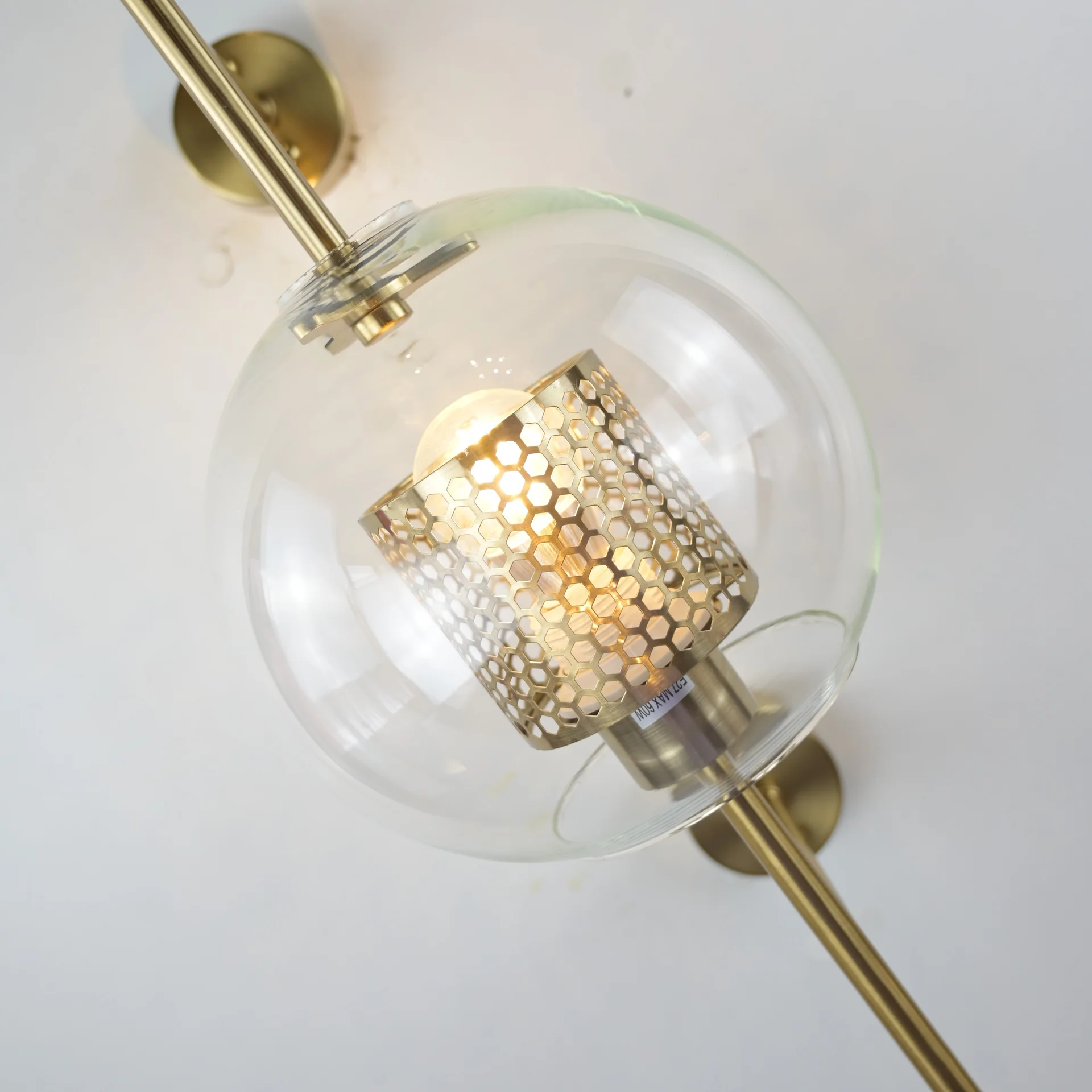 Настенный светильник CATCH WALL ball L55 brass - миниатюра 7