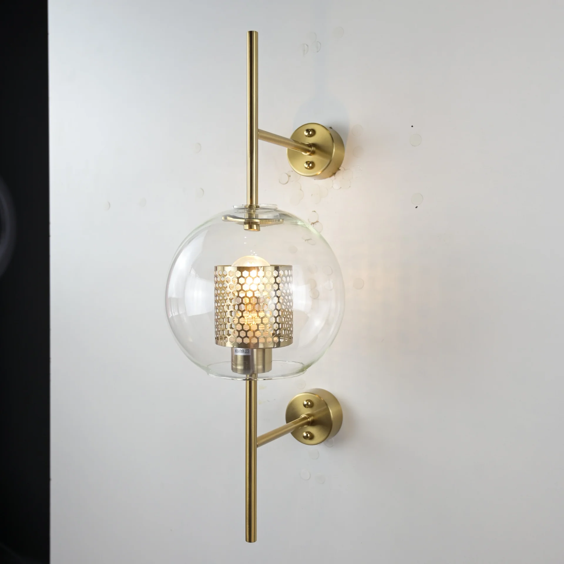 Настенный светильник CATCH WALL ball L55 brass - миниатюра 8
