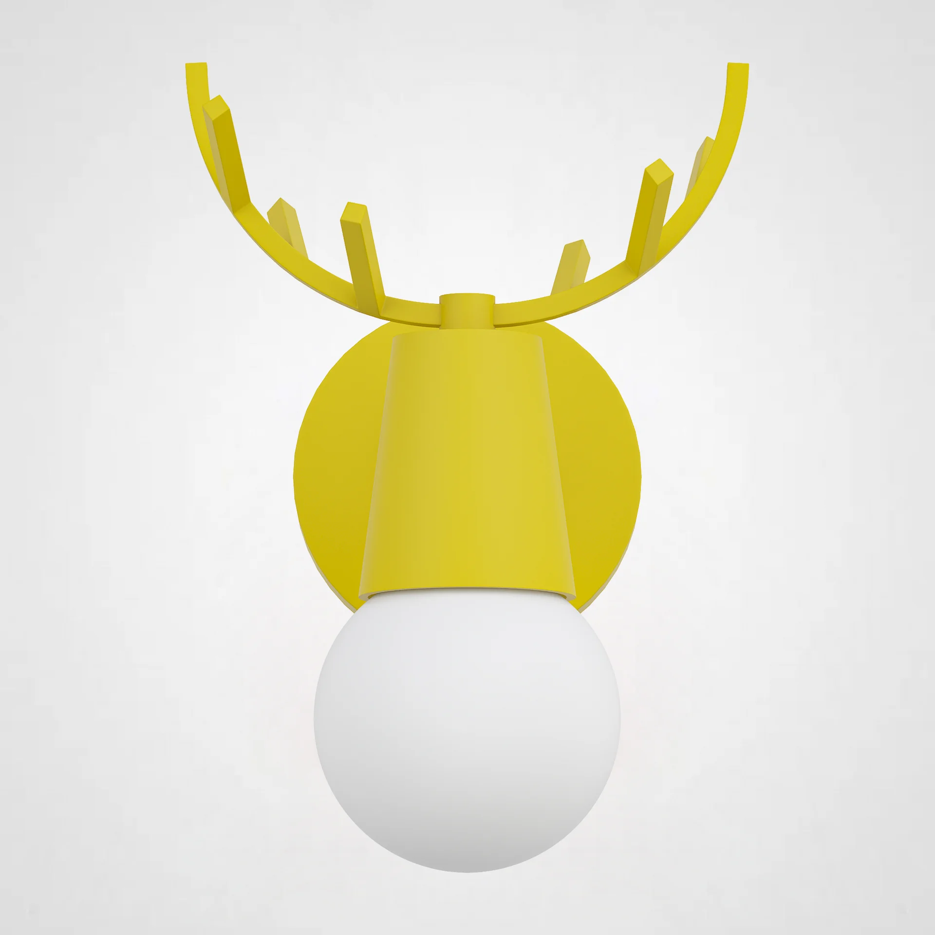 Бра с рожками DEER A Yellow - миниатюра 3