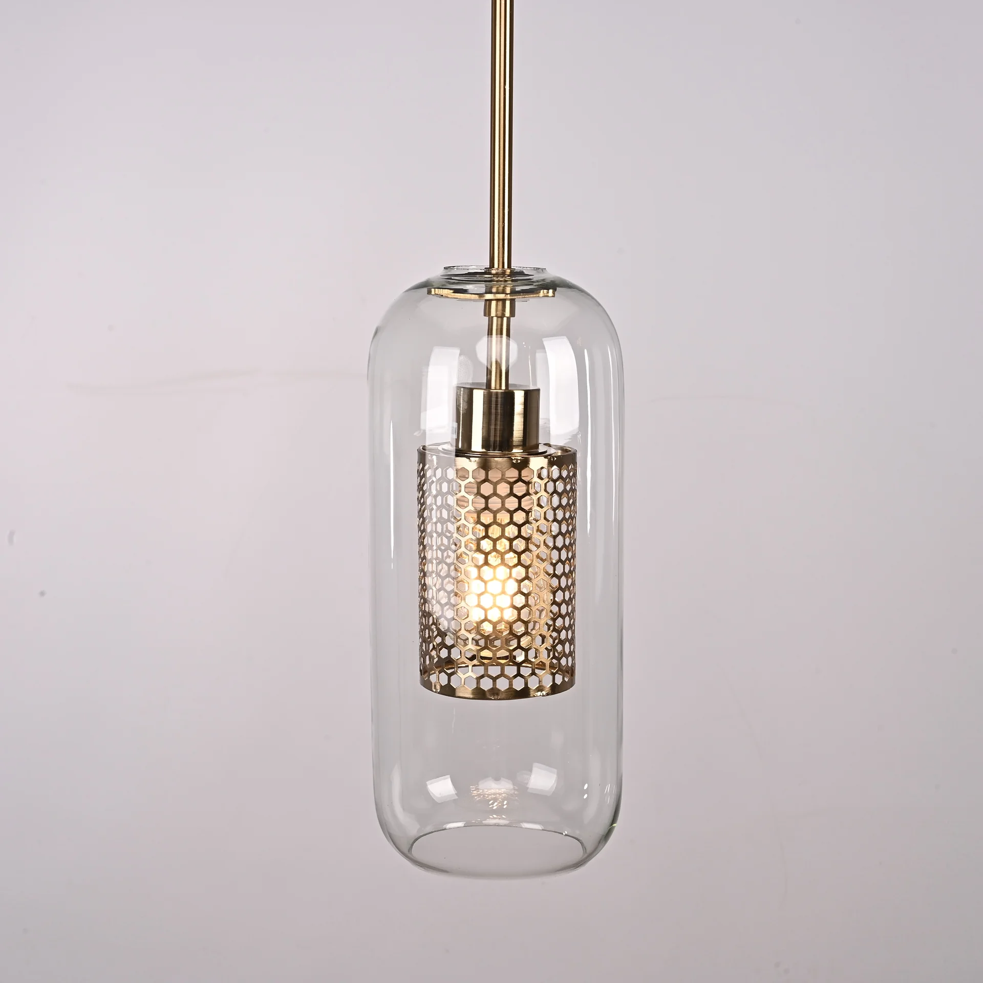 Подвесной светильник CATCH F cylinder brass D12 - миниатюра 4