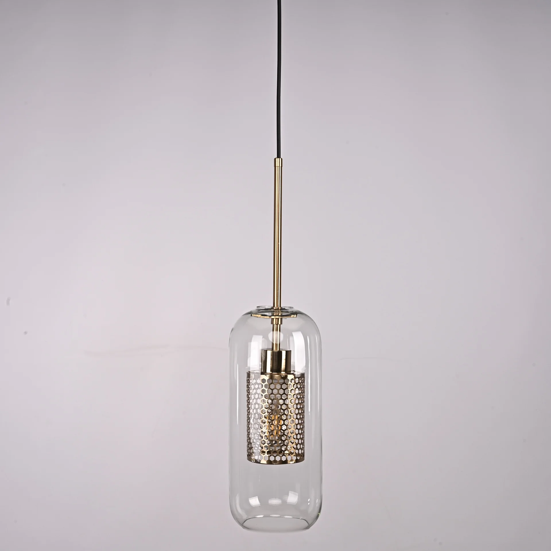 Подвесной светильник CATCH F cylinder brass D12 - миниатюра 6
