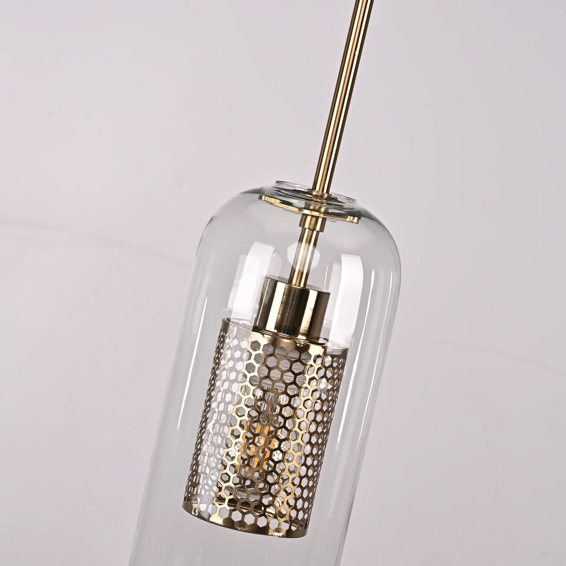 Подвесной светильник CATCH F cylinder brass D12 - миниатюра 7