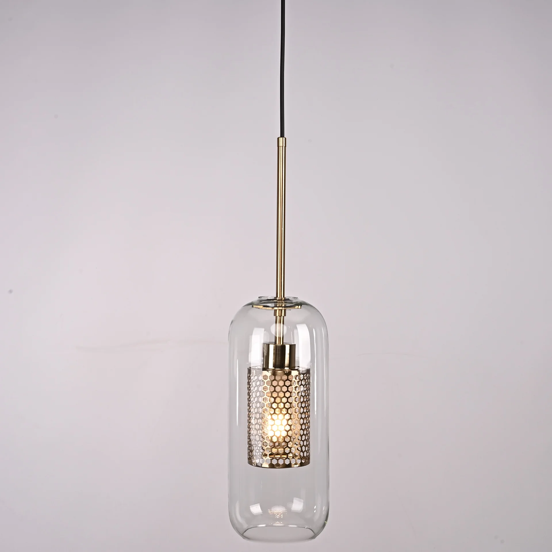 Подвесной светильник CATCH F cylinder brass D12 - миниатюра 9